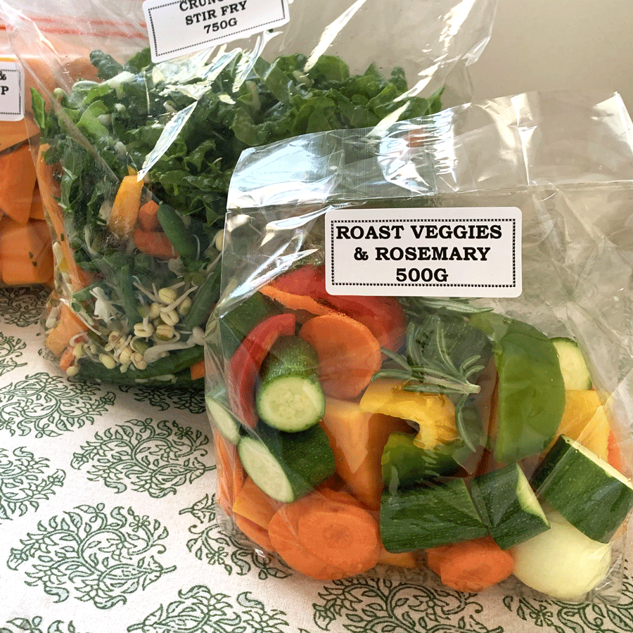 *Organic Pre-cut Veg