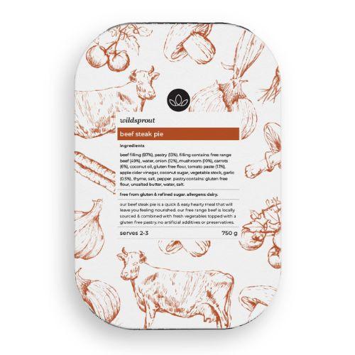 Wildsprout Beef Steak Pie 750g